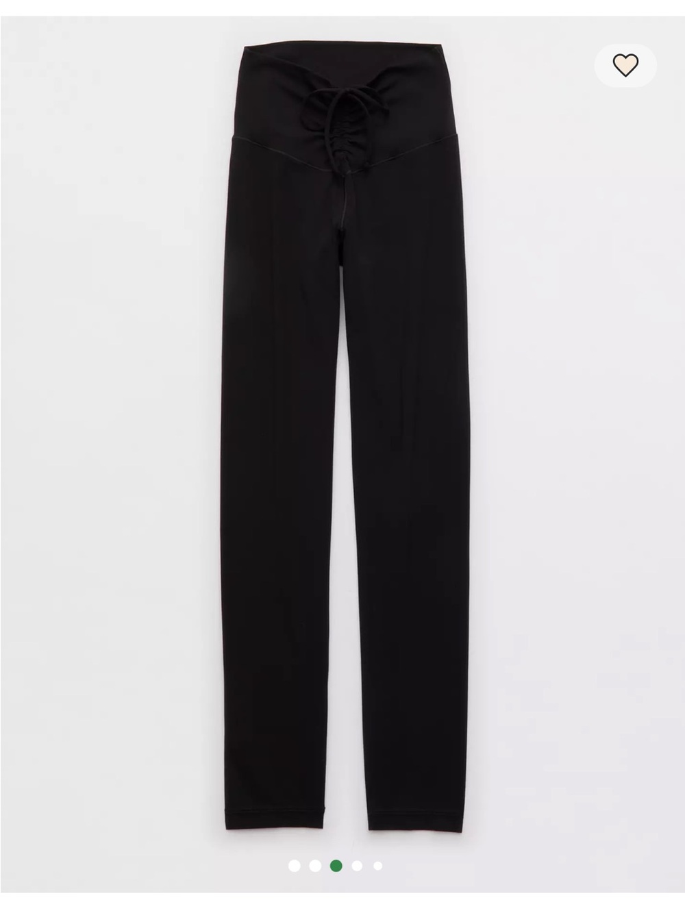 aerie Black High-Waist Scrunched Leggings